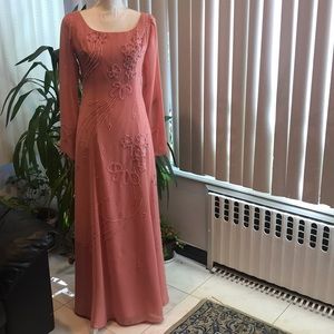 Once Worn Beaded Evening Gown